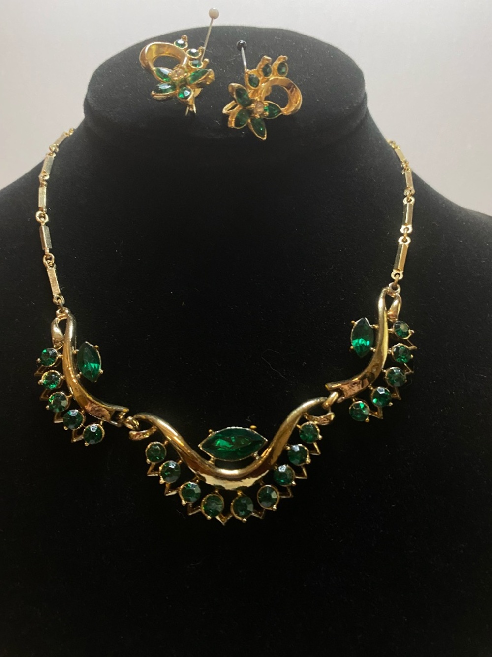 Emerald Rhinestone set